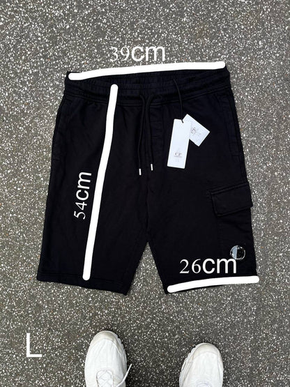 C.P. Company Bomuld Shorts Sort Black L Large Brand New
