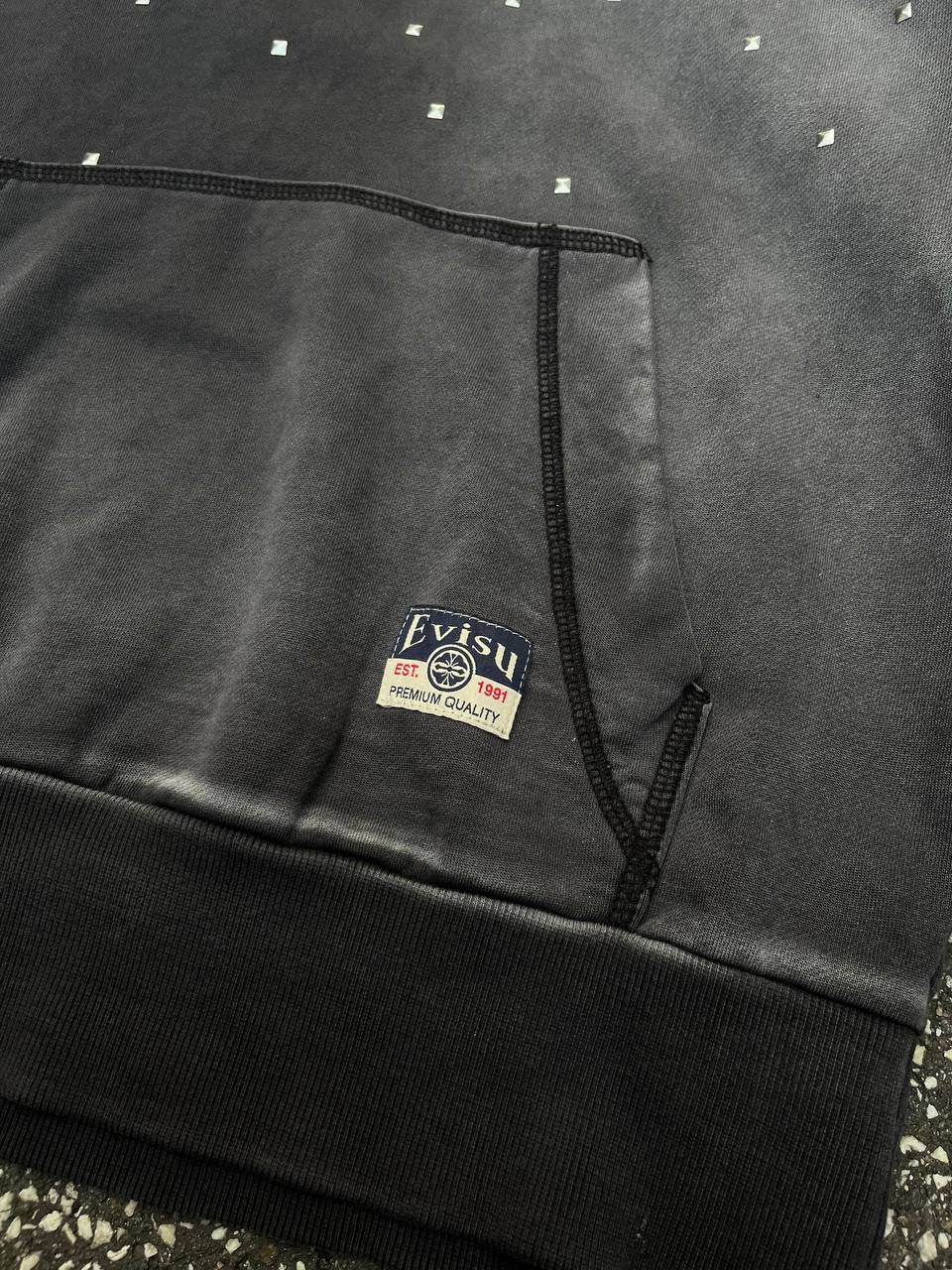Evisu Hættetrøje Hoodie S Small Grå Grey