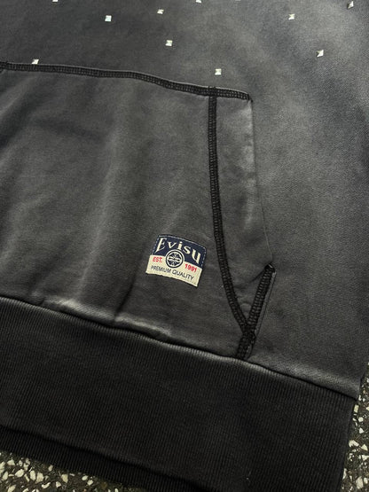 Evisu Hættetrøje Hoodie S Small Grå Grey