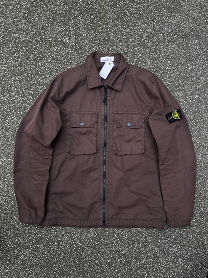 Stone Island overshirt i brun XL