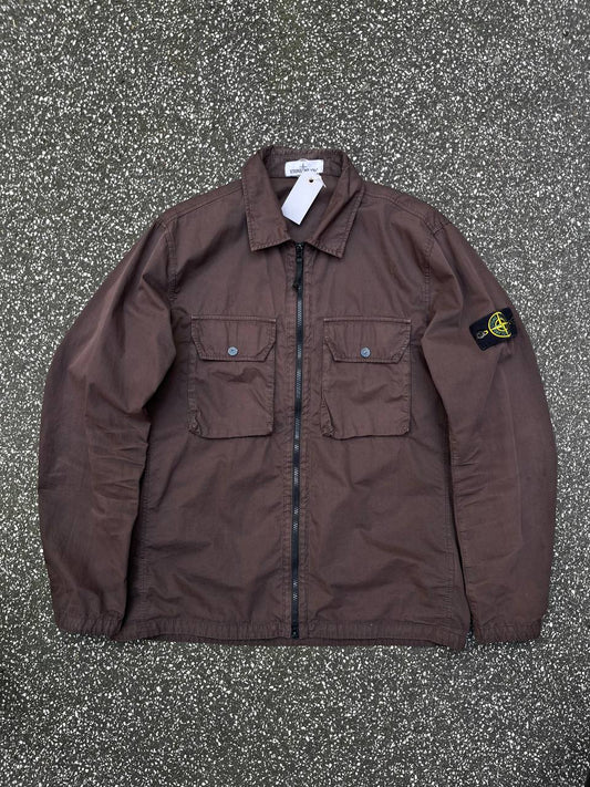 Stone Island overshirt i brun XL