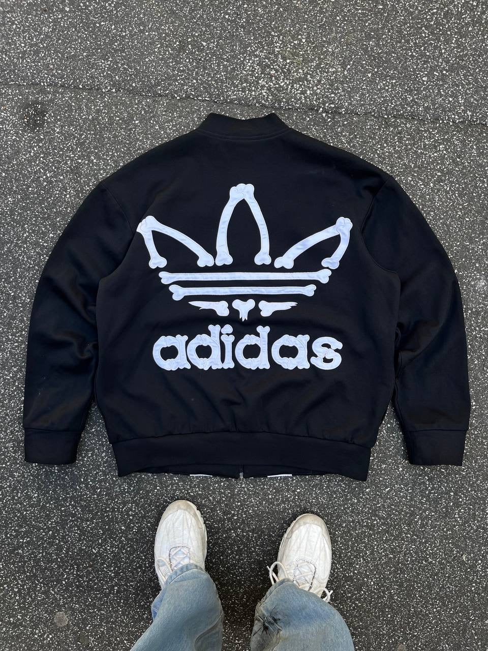 Adidas X Jeremy Scott Skeleton Tracker Jacket Sort XL