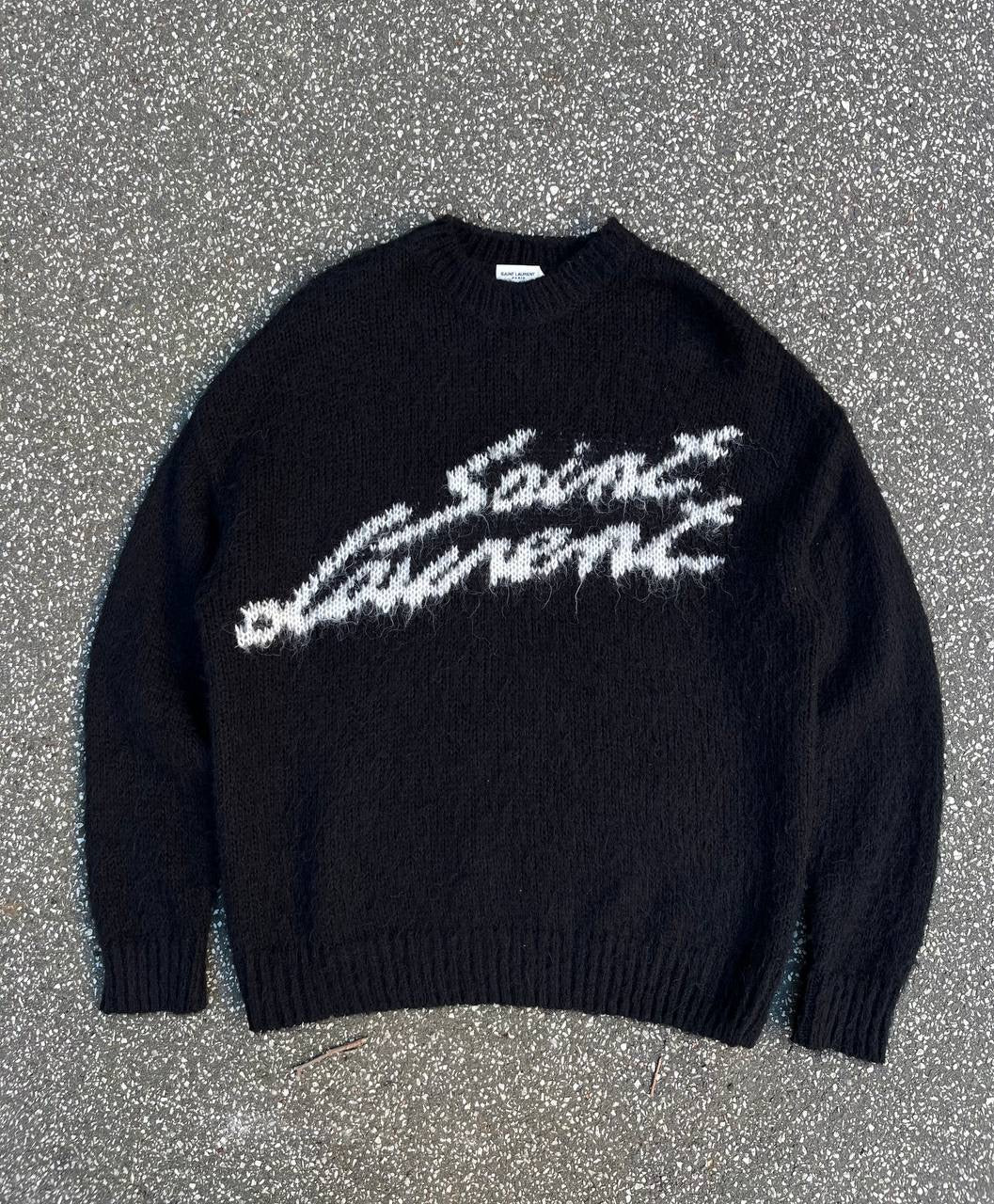 Saint Laurent Paris Sweater Mohair M Medium Sort