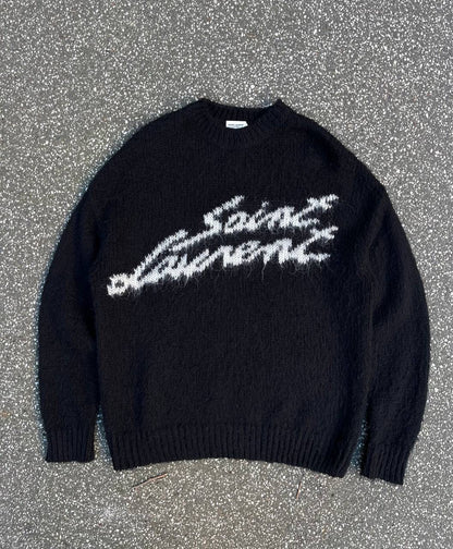 Saint Laurent Paris Sweater Mohair M Medium Sort