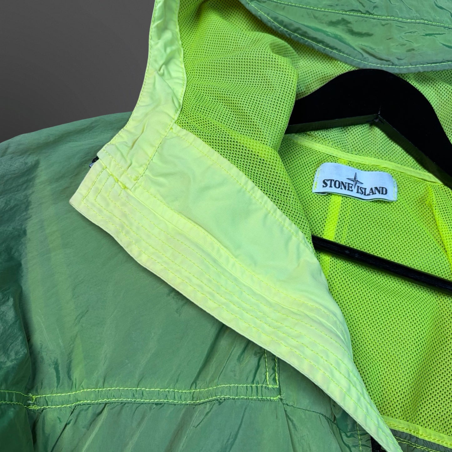 Stone Island Nylon Metal Watro Jacket – Lime (Large)