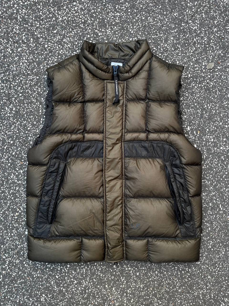 C.P. Company DD Shell Puffer Vest Grøn Khaki L Large