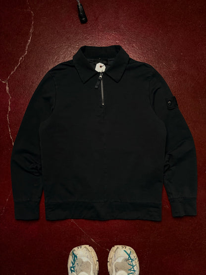 Stone Island Ghost Quarter Zip Sweatshirt Sort – Str. M