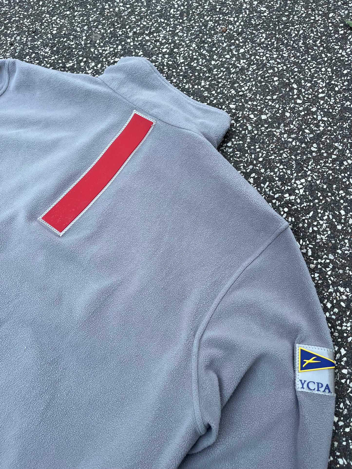 Prada Luna Rossa Fleece Jacket Grå, Str. XL Faktisk L