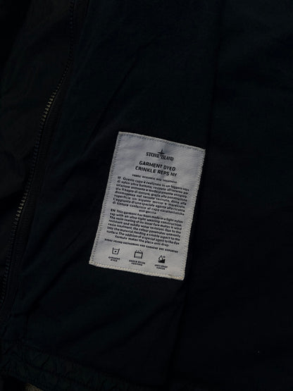 Stone Island Garment Dyed Crinkle Reps NY Hooded Jacket – Black – Large