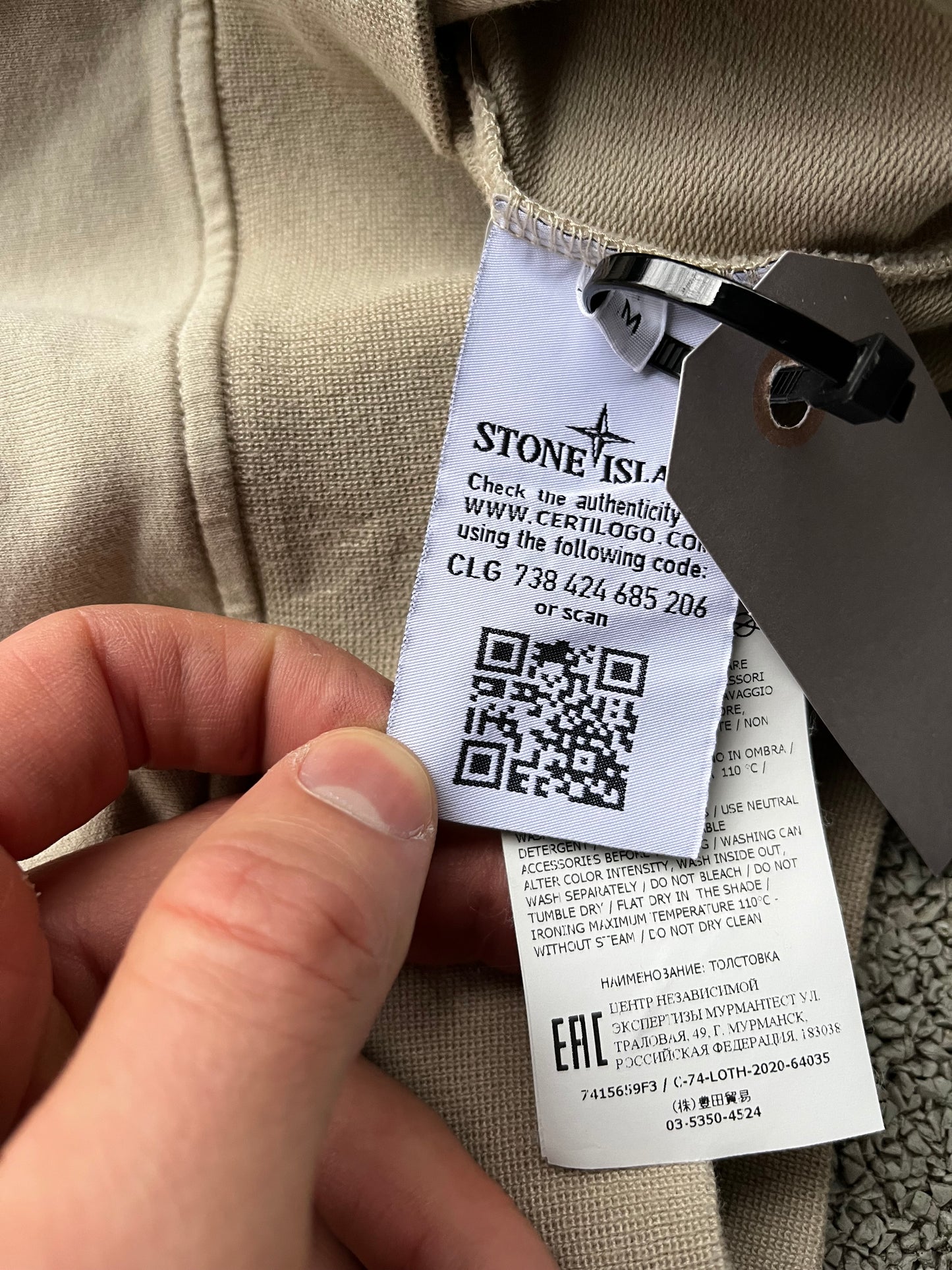 Brugt Used Stone Island Ghost Crew Sweat 7415659F3 i M medium