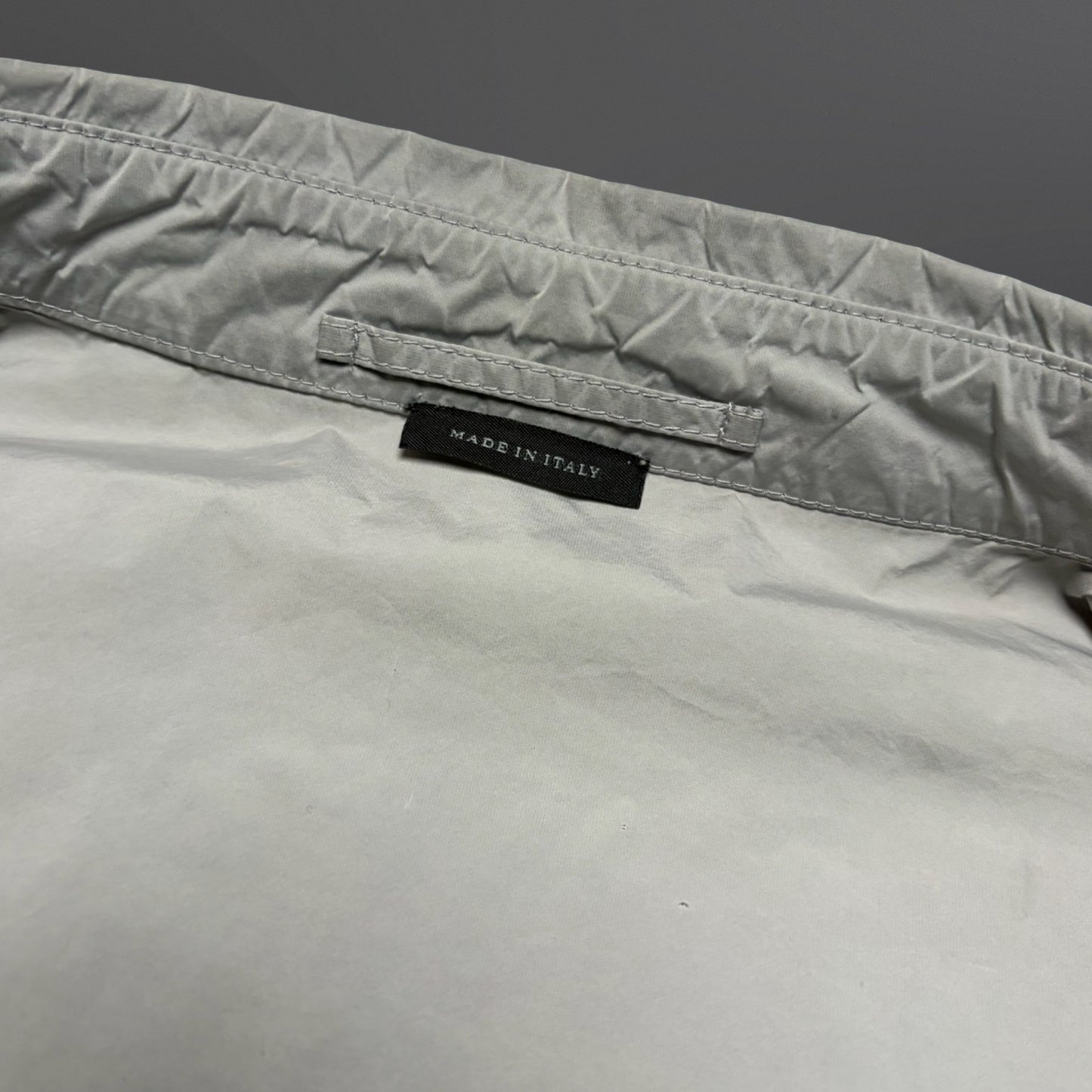 Prada Nylon Jacket – Light Grey (Made in Italy) L Large