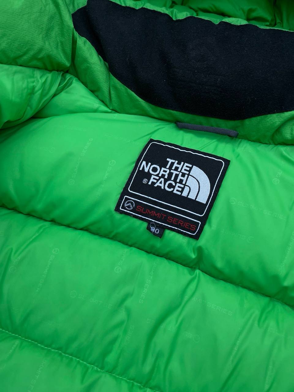 Brugt Dunjakke The North Face Himalayan Summit Series Vinterjakke i Grøn og Sort S small herre M medium Kvinde Unisex