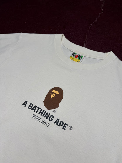 A Bathing Ape Ape Head “Since 1993” Tee – White – Size M