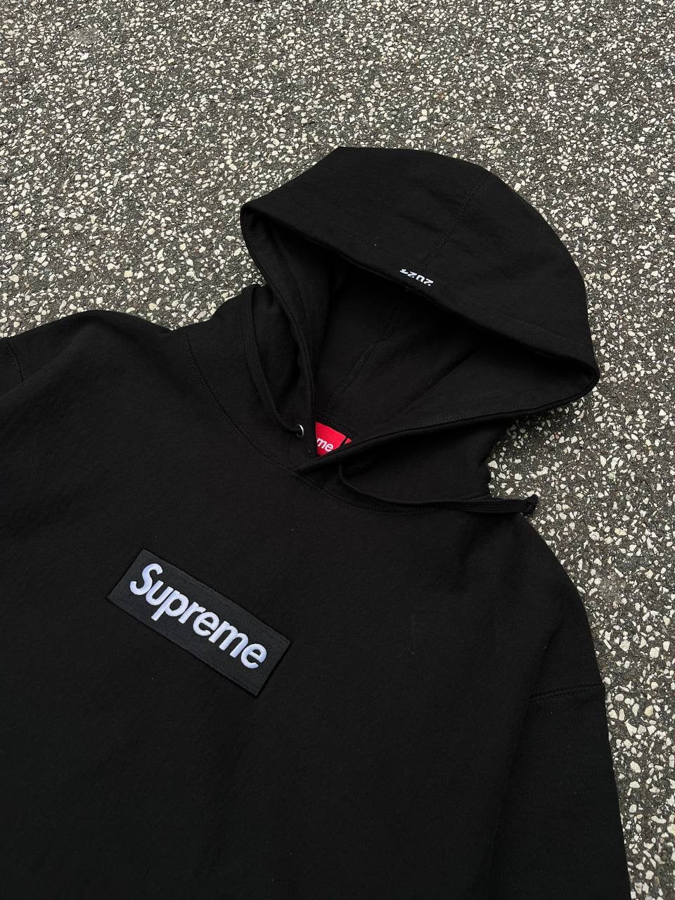 Supreme Box Logo Hoodie Hættetrøje 2024 Sort Black M Medium