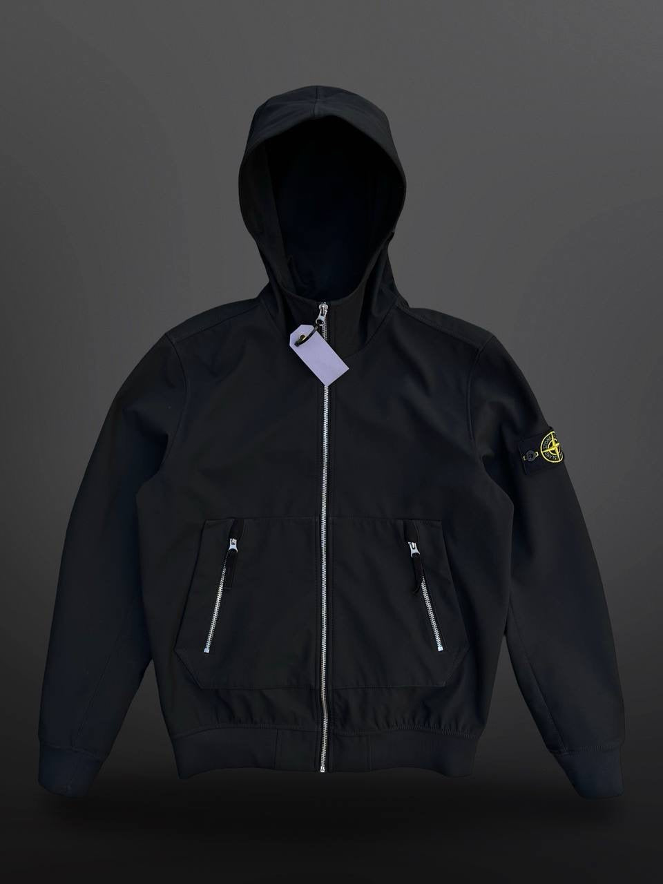 Stone Island Jakke Light Soft Shell R e Dye Technology S Small Sort