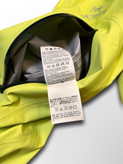 Arcteryx Arc’teryx Beta Jacket Skaljakke regnjakke vindjakke i M medium Lime grøn farve