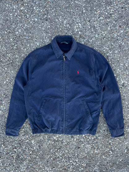 Vintage Polo Ralph Lauren Harrington jakke i mørkeblå marineblå S Small