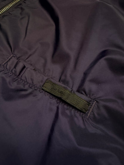 Prada Reversible Jakke – XL – Stribet / Navy Windbreaker