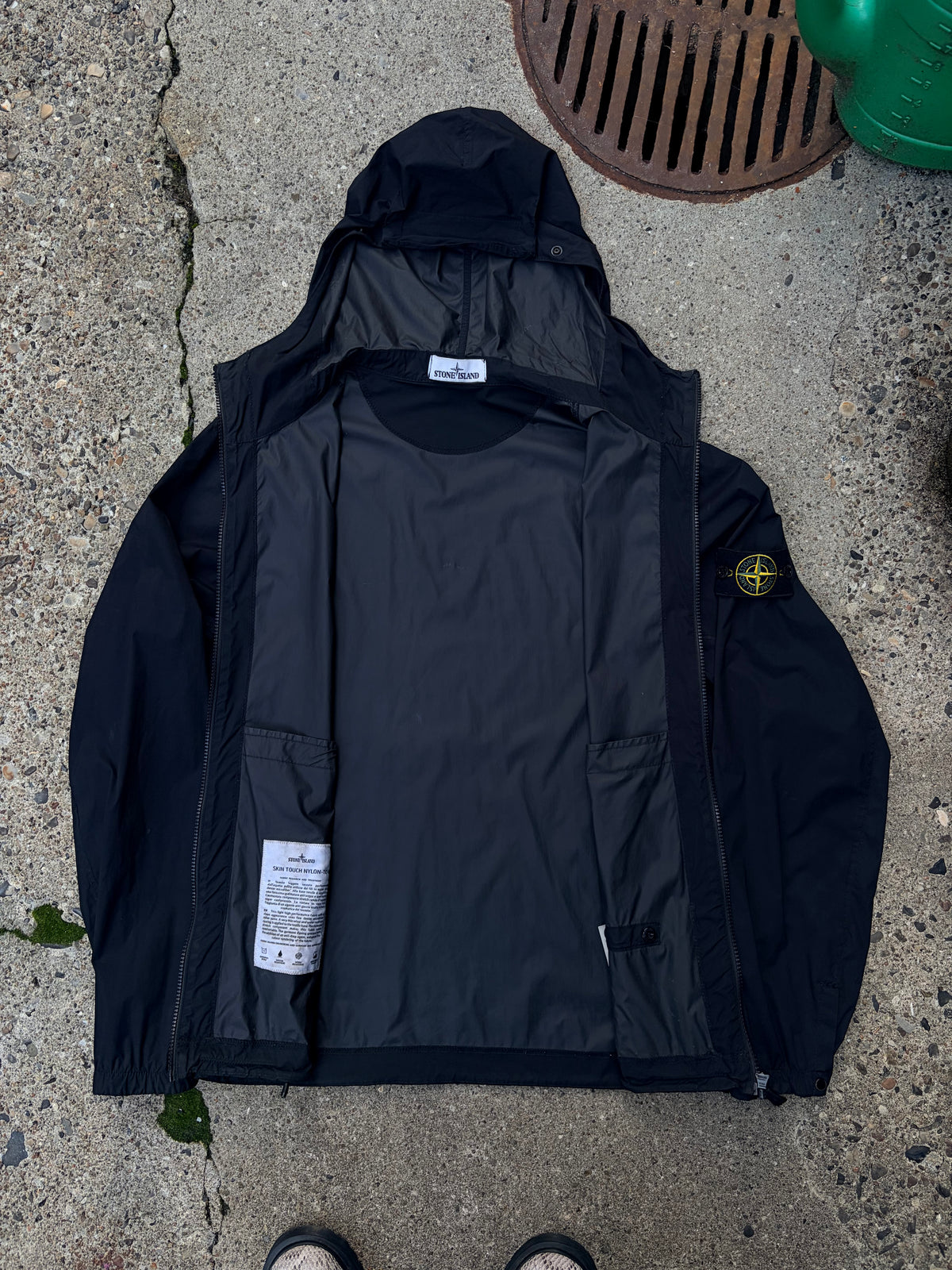 Stone Island Skin Touch Nylon-TC Hooded Jacket Dark Navy – Medium