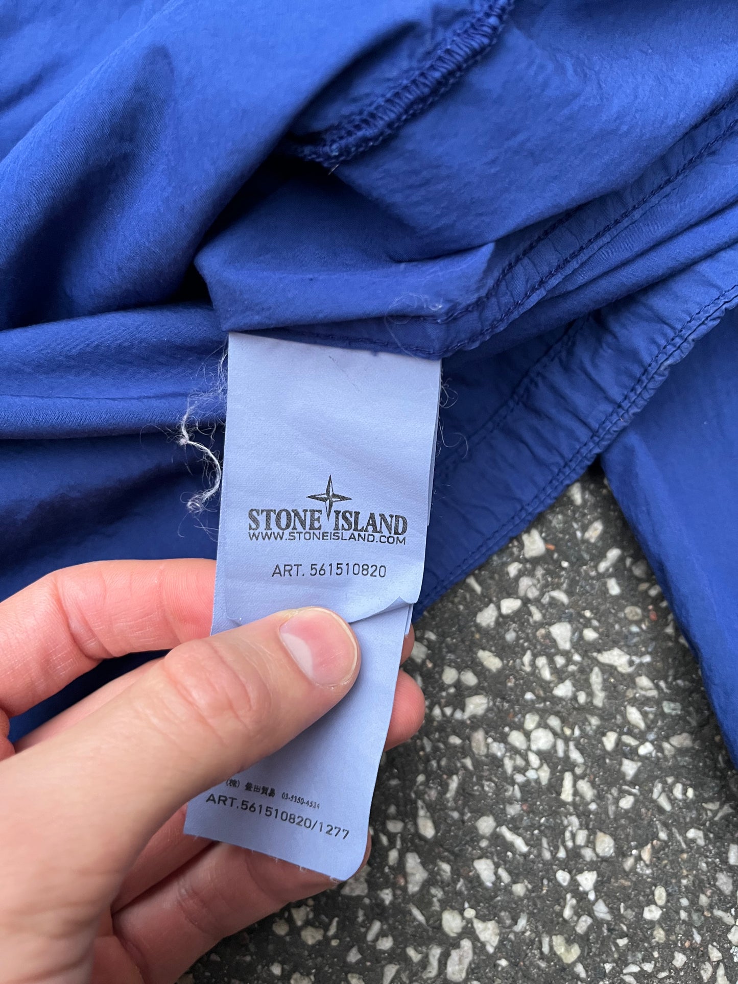 Stone Island Let Jakke Blå Str. XL fitter M