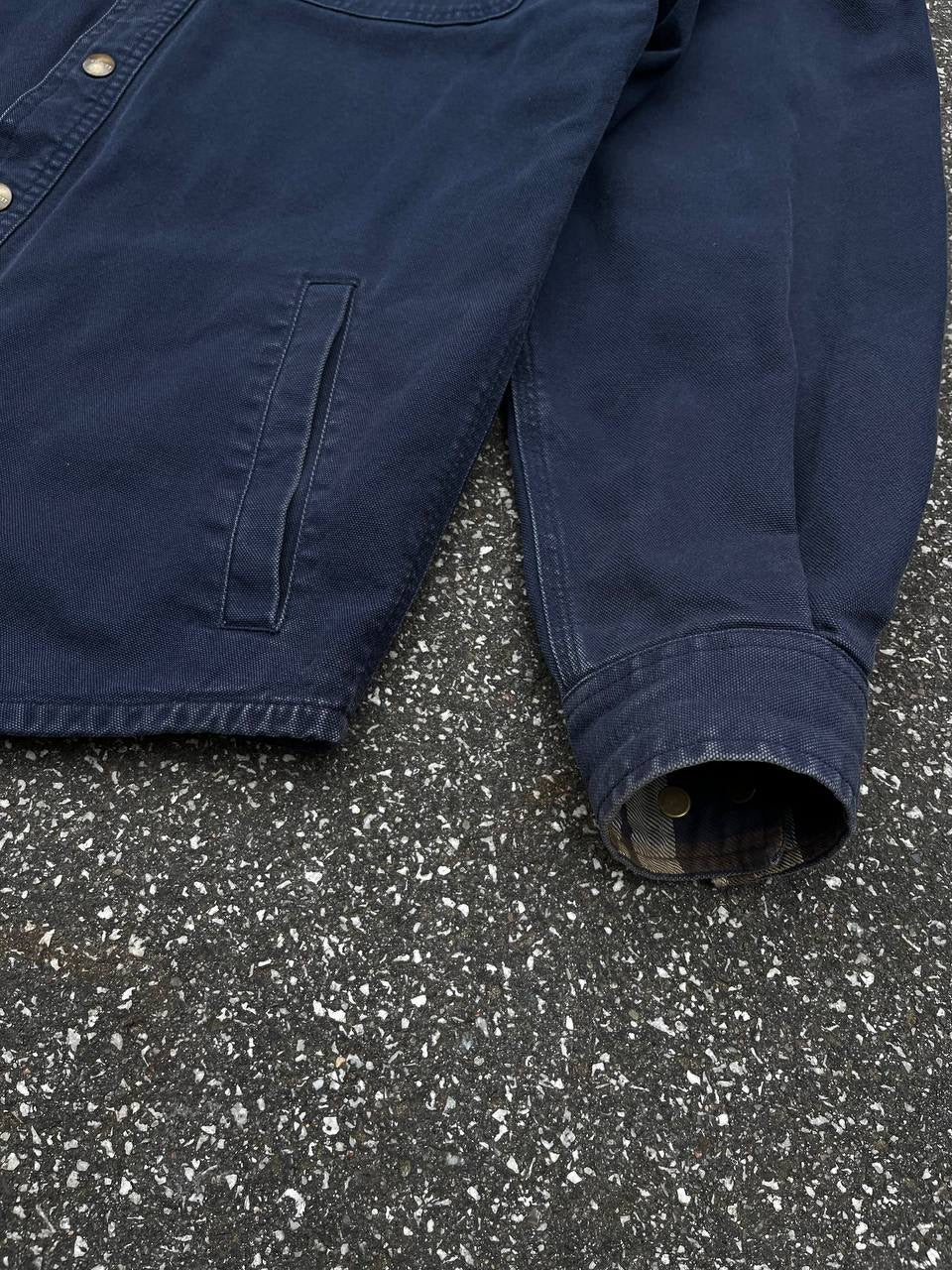 Carhartt Vintage Denim Skjorte Jakke Small Navy