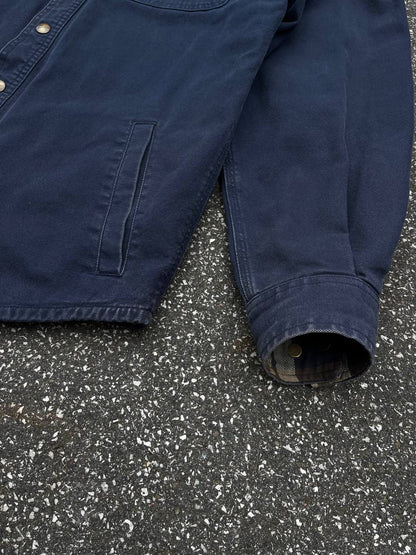 Carhartt Vintage Denim Skjorte Jakke Small Navy