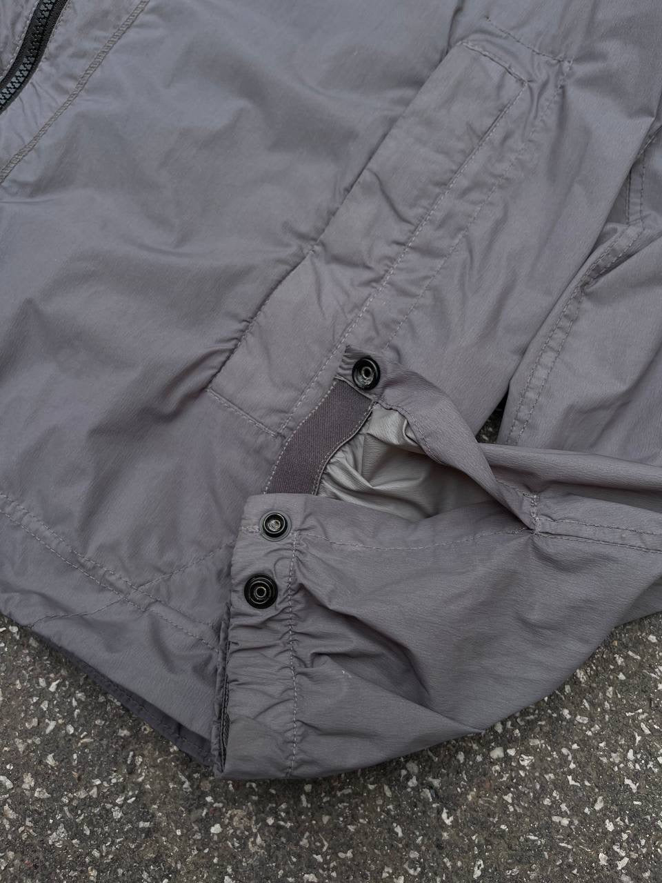 Stone Island Regnjakke Skin Touch Nylon Grå Grey M Medium Brugt Used