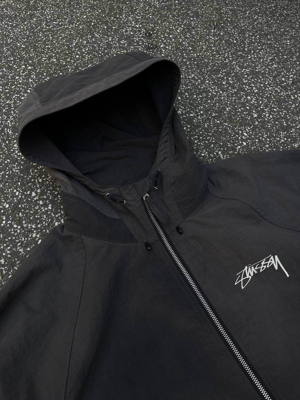 Stussy Beach Shell Jacket Faded Grå L Large