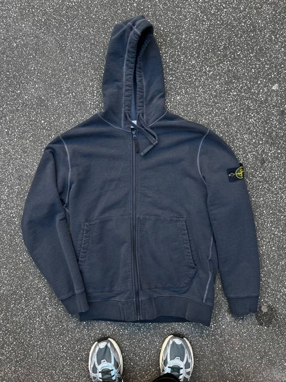 Stone Island Zip up Hoodie Hættetrøje i XXL Mørkegrå