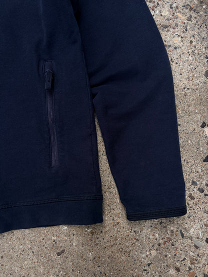 Stone Island Ghost Piece Full Zip Sweatshirt – Navy L Large