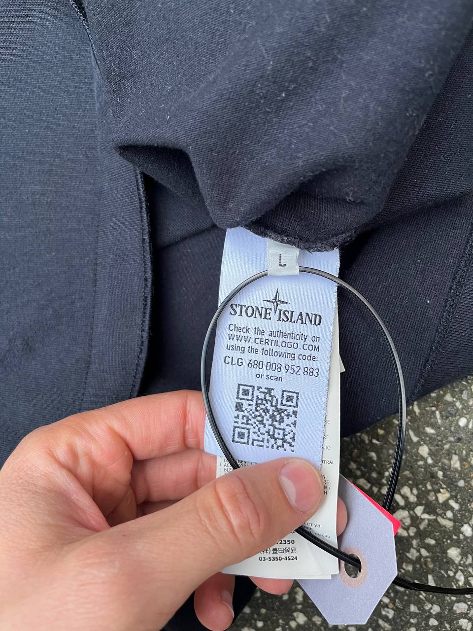 Stone Island sweatshirt i mørkeblå L large