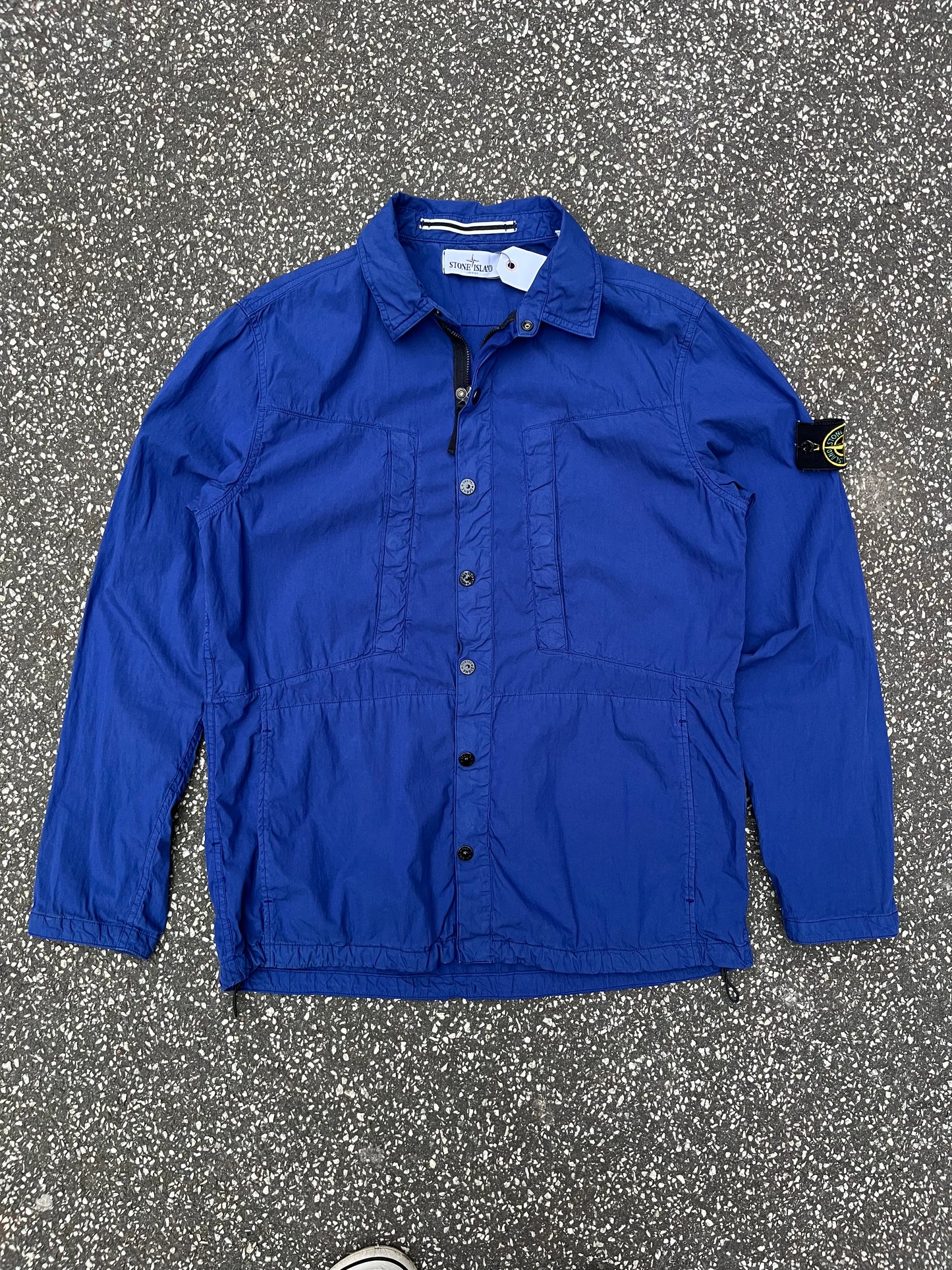 Stone Island Let Jakke Blå Str. XL fitter M