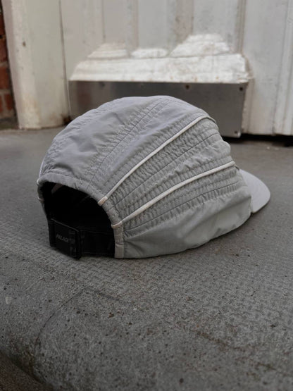 Palace S-Runner 2 Shell Hat Cap Kasket I Grå med Hvide Striber One Size Reflective Logo