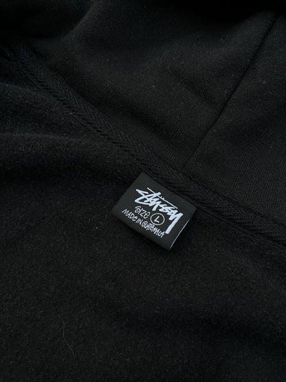 Stussy Zip-Up Hoodie i Sort Large