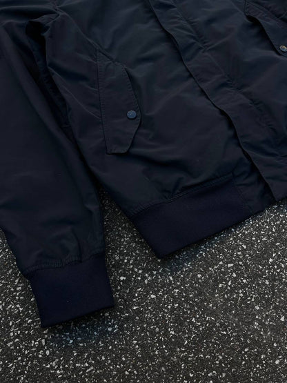 Stone Island Vindjakke i Mørkeblå Large Micro Reps Brugt used