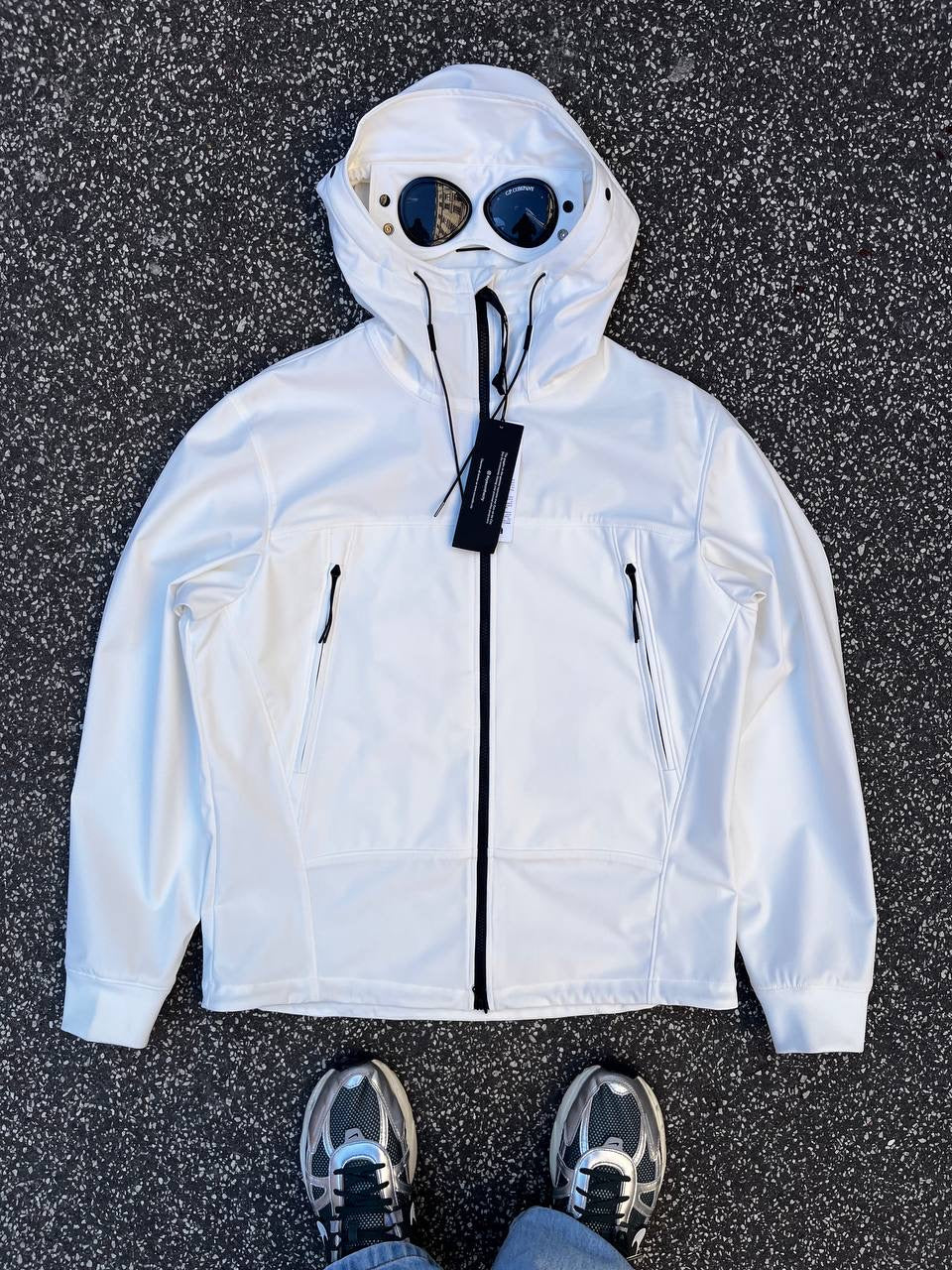 C.P. Company Google Softshell R i Hvid XL 54 Brand New