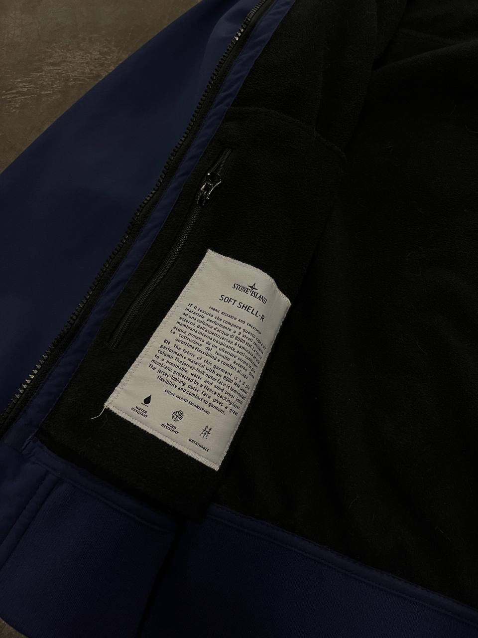 Stone Island Softshell R Large Navy Brugt