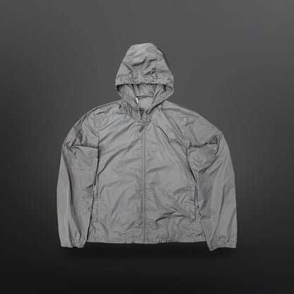 Prada Technical Nylon Windbreaker Jacket – Grey – XL