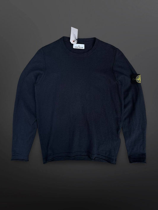 Stone Island Sweater Navy Small Brugt