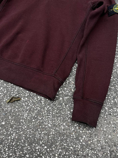“Brugt Sweatshirt Stone Island i bordeaux i S Small 631565320”