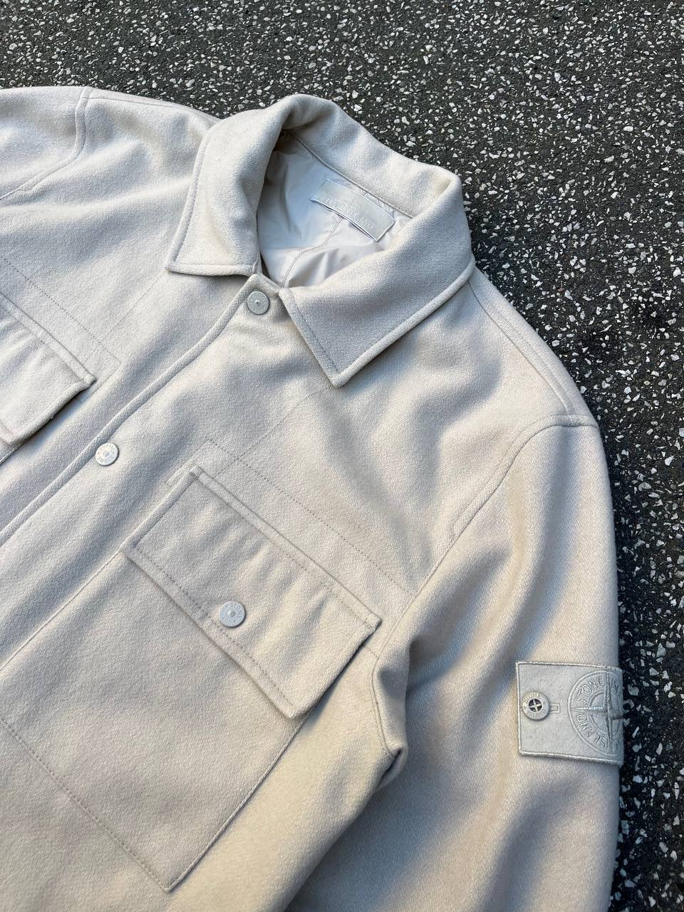 Stone Island Ghost Overshirt Beige M Medium 8115120F4