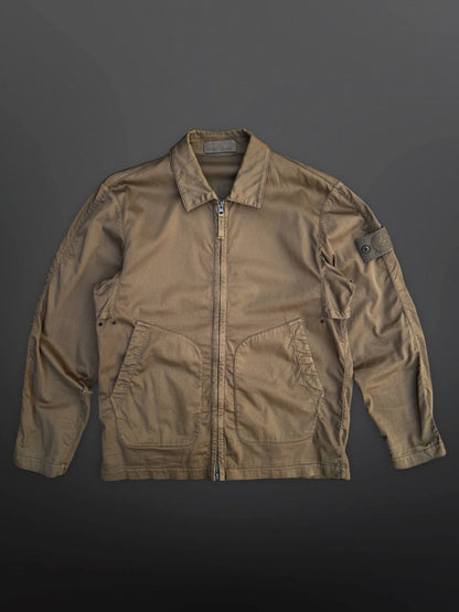 Stone Island Ghost Overshirt Brun Brown S Small Brugt Used