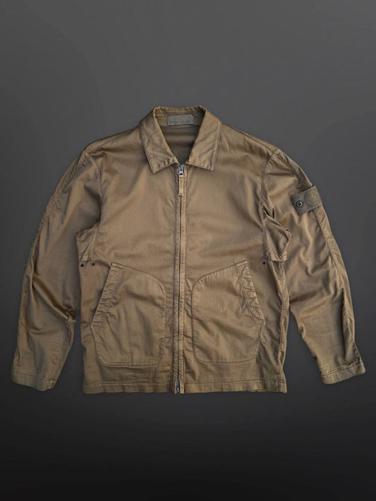 Stone Island Ghost Overshirt Brun Brown S Small Brugt Used