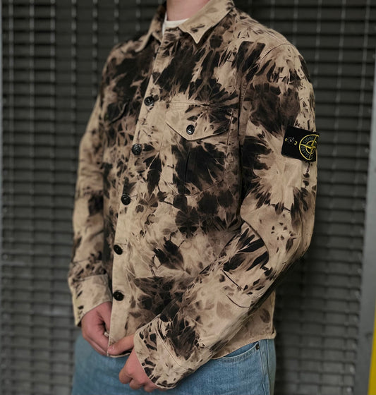 Vintage Overshirt fra Stone Island custom i M medium