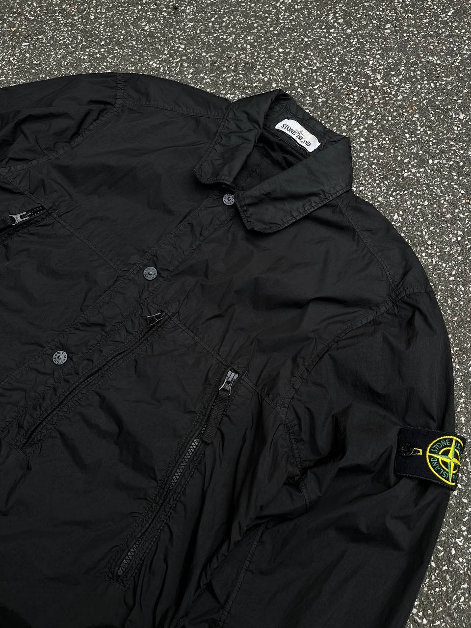 Stone Island Overshirt Sommerjakke Overgangsjakke i Sort Black M Medium 711510323