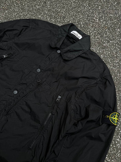 Stone Island Overshirt Sommerjakke Overgangsjakke i Sort Black M Medium 711510323