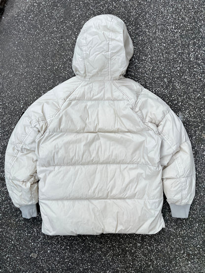 Stone Island Crinkle Reps NY Down Jacket Off White Str. Large