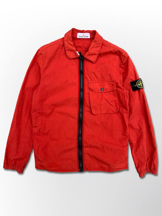 Stone Island Overshirt Small i rød Brugt 701513108