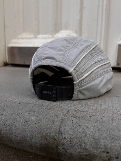 Palace S-Runner 2 Shell Hat Cap Kasket I Grå med Hvide Striber One Size Reflective Logo