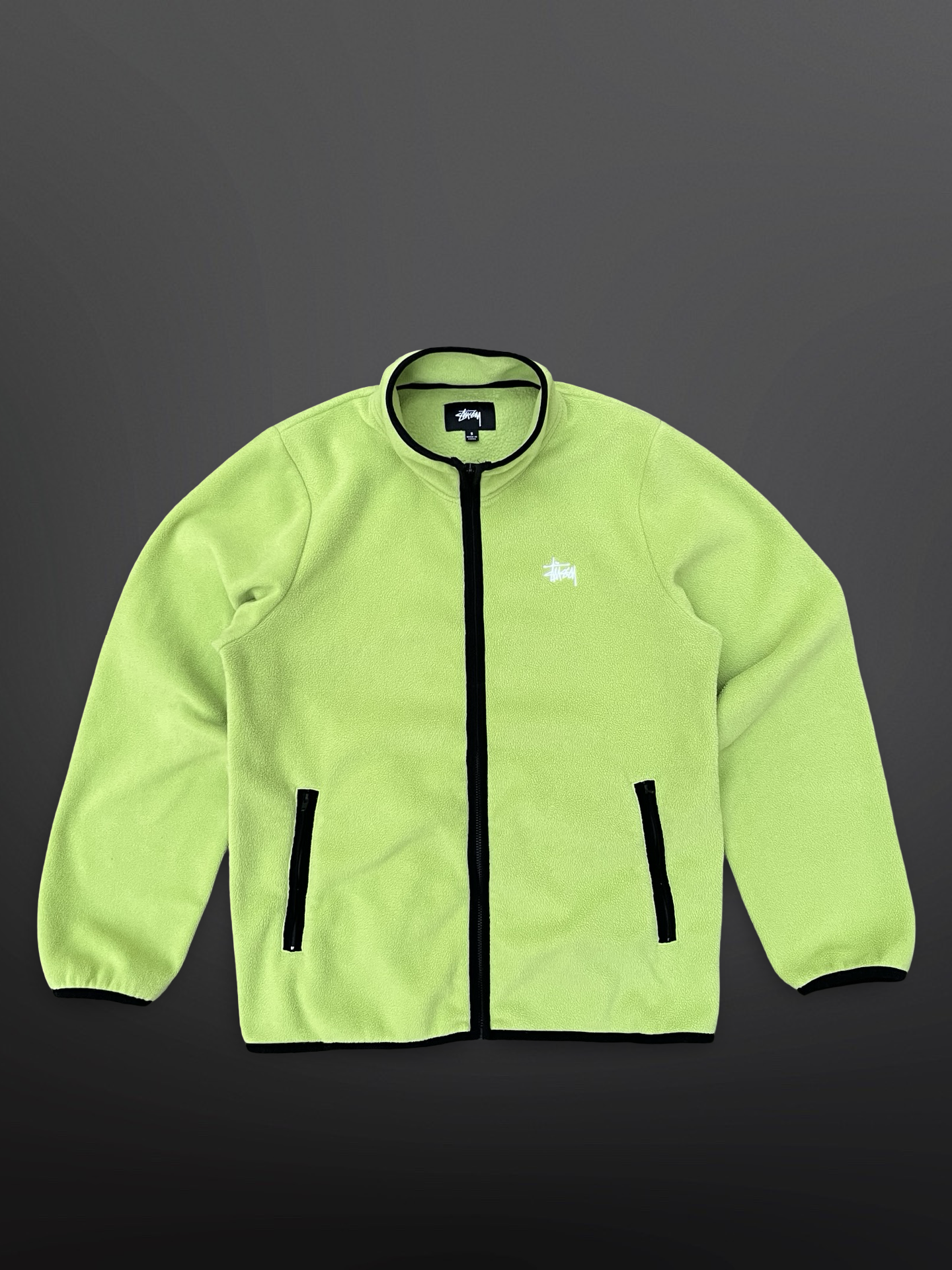 Stüssy Fleece Jacket – Lime Green Small